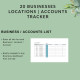 Multi-Business Accounting Spreadsheet: Income & Expense Tracker (Excel, Google Sheets) | 20 Businesses, Locations, Accounts
