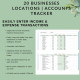 Multi-Business Accounting Spreadsheet: Income & Expense Tracker (Excel, Google Sheets) | 20 Businesses, Locations, Accounts