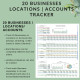 Multi-Business Accounting Spreadsheet: Income & Expense Tracker (Excel, Google Sheets) | 20 Businesses, Locations, Accounts